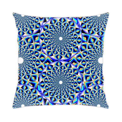 Подушка с принтом Иллюзия движения