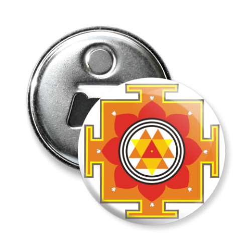 Магнит-открывашка с принтом Дурга Янтра (Durga Ma Yantra)