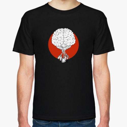 Футболка с принтом Мозг айтишника
