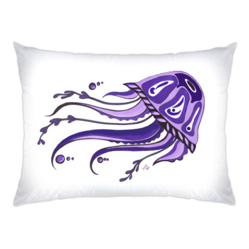 Подушка с принтом На дне морском