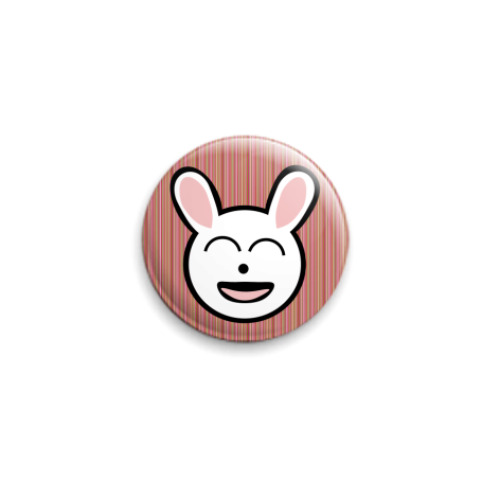Значок 25мм  funny bunny