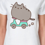 Котенок на мопеде