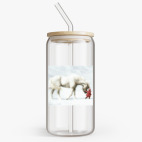 Банка с бамбуковой крышкой