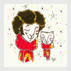 Постер 20 х 20 см Пушкин