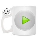 Кружка с футбольным мячиком