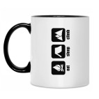 Кружка двухцветная