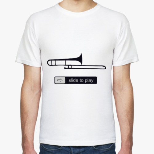 Футболка с принтом Slide to play