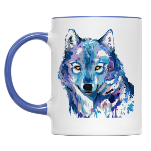 Кружка с принтом Волк