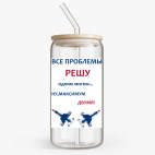 Банка с бамбуковой крышкой