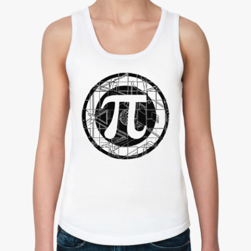 Женская майка с принтом Число ПИ