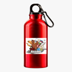 Металлическая бутылка 400 мл UV-DTF