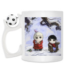 Кружка с футбольным мячиком