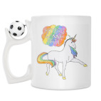 Кружка с футбольным мячиком