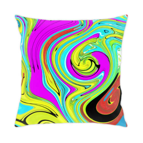 Подушка с принтом Абстракция