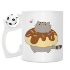 Кружка с футбольным мячиком