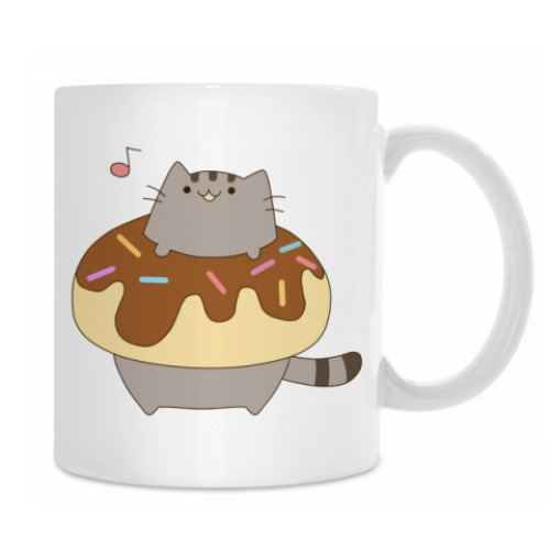 Кружка Котенок в пончике