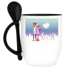 Кружка с ложкой