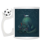 Кружка с футбольным мячиком