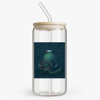 Банка с бамбуковой крышкой