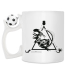 Кружка с футбольным мячиком