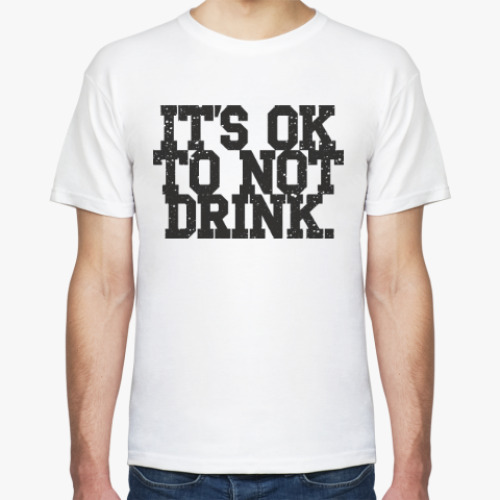 Футболка с принтом straight edge