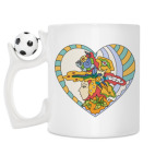 Кружка с футбольным мячиком