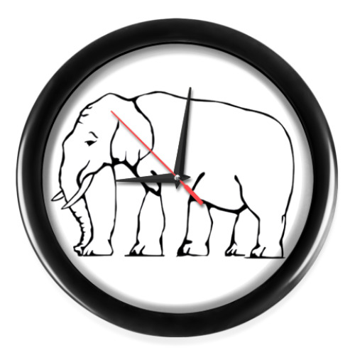 Настенные часы с принтом Оптическая иллюзия