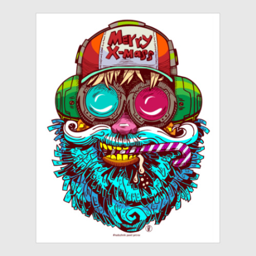 Постер с принтом Santa Claus. Дед мороз.