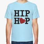 Классическая футболка Люблю хип-хоп