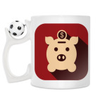 Кружка с футбольным мячиком