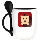 Кружка с ложкой