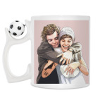 Кружка с футбольным мячиком