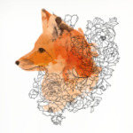 Акварельная лиса