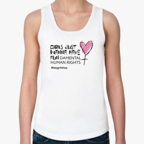 Женская майка с принтом Just Wanna Have