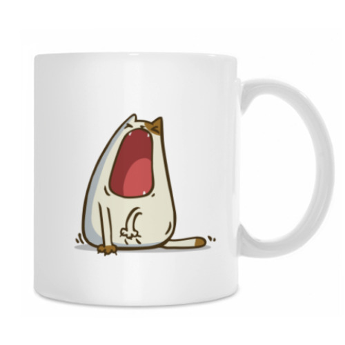 Кружка Зевокот — Пятничный Котик №28