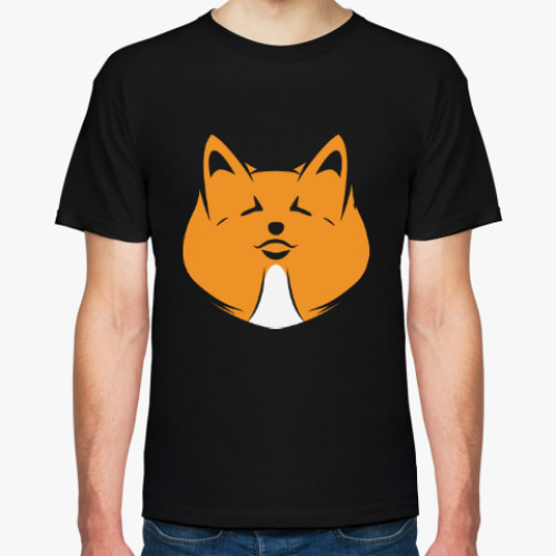 Футболка с принтом Лисья мордашка