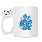 Кружка с футбольным мячиком