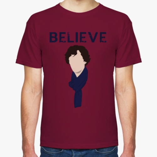 Футболка с принтом Believe in Sherlock