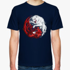 Классическая футболка Огонь и лед