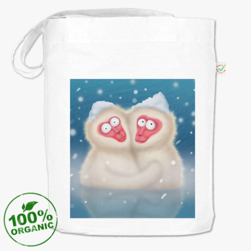 Сумка шоппер Макаки-Обнимаки