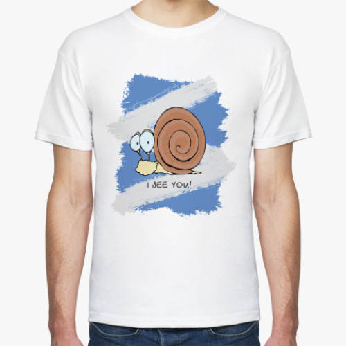 Футболка с принтом 'Улитка'