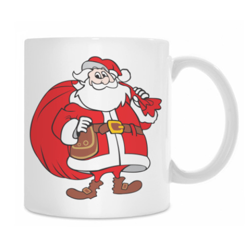 Кружка с принтом Санта Клаус