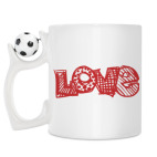 Кружка с футбольным мячиком