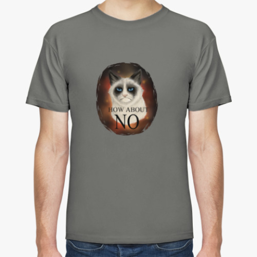 Футболка с принтом How about NO