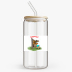 Банка с бамбуковой крышкой