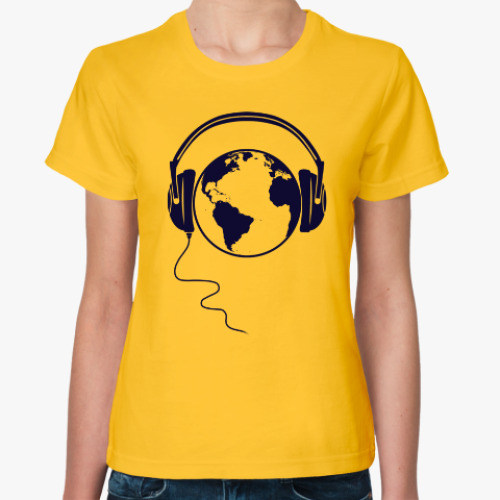 Женская футболка DJ Planeta