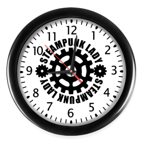 Настенные часы с принтом Стимпанк