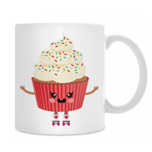 Кружка с принтом Кексик