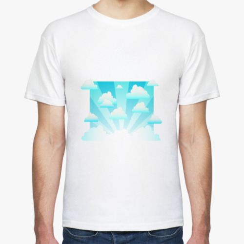 Футболка с принтом Седьмое небо.