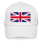 Кепка / бейсболка, белая (печать) Britain
